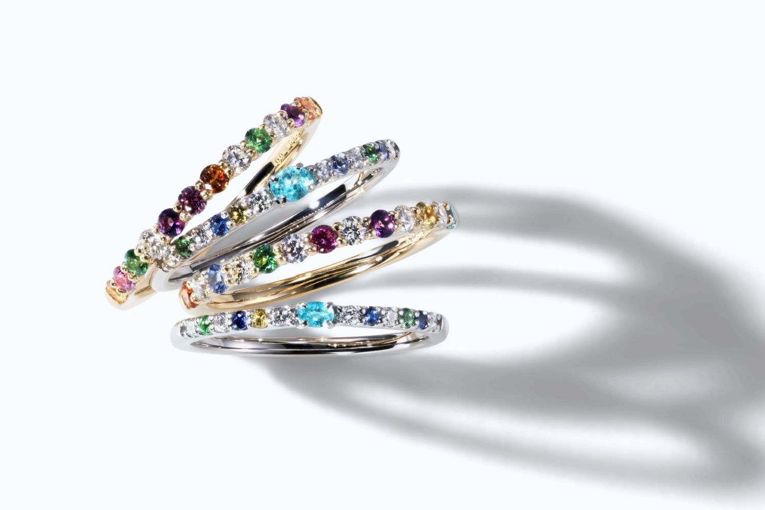 ‘RAINBOW KISS’colored stones eternity ring/『レインボーキス』カラーストーンリング ‘RAINBOW KISS’colored stones eternity ring/『レインボーキス』カラーストーンリング